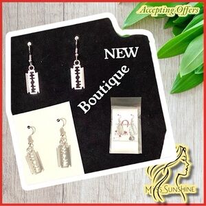Boutique  NEW - Razor Earrings - sharp and unique